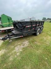 6x12 dump Trailer 7K Azles Works with title has some rusted spots