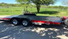 Diamond C Car Hauler Trailer with Winch and Ramps - Super Nice