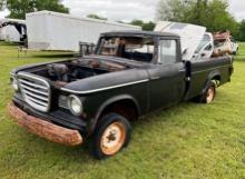 Old Studebaker Truck with Misc. Car Parts In The Back