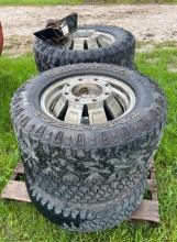Pallet of Misc. Wheels and Rims - Tire Size is LT 245/75R 17s