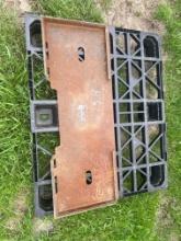 Skid loader plate to make your own attachment