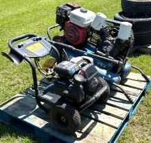 Pallet of a Air Compressor and Pressure Washer