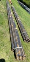 Bundle of 4 inch Pipe - 11 gauge - 11 pieces - 21 to 24 foot long