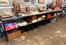 Workbench with Stainless Steel Top - 3x16 ft - Contents not included