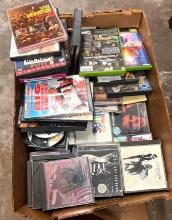 Box Full of DVDs and CDs