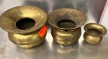 Misc. Size Brass Spittoons
