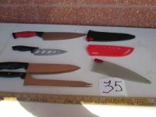4 Asst. Kitchen Knives