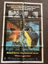 Where Eagles Dare (1968) Original Movie Poster/Clint Eastwood