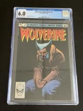 1982 Wolverine #3 Marvel Comic Book - CGC 6.0