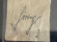 WWII Hermann Goring Cut Signature