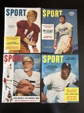 (4) 1954 "Sport" Magazines - Nice Covers