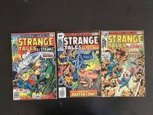 3 Issues Strange Tales Comic #185 #186 & #187 Marvel Comics Bronze Age Comics