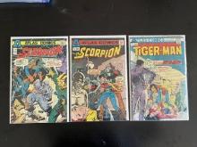 3 Issues Atlas Comics The Scorpion #2 #3 & Tiger-Man #1 Bronze Age Comics