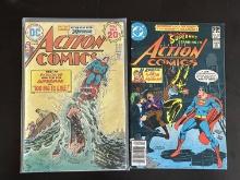 2 Issues Action Comics #439 & #521 DC Comics Bronze Age Comics