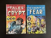 2 Gladstone Reprints of EC Comics Haunt of Fear #1 and Tales From The Crypt #4 Double-Sized Horror 1