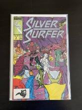 The Silver Surfer Marvel Comic #4 1987 Mantis Key 1st appearance of the Astronomer, an Elder of the
