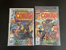 2 Issues of Conan the Barbarian Comic #97 and #1 Marvel 1979 Bronze Age 35 Cents