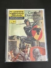 Classics Illustrated #141 Castle Dangerous 1957 Silver Age Comic 15 Cent Cover