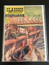 Classics Illustrated #85 Jack Londons Sea Wolf 1951 Golden Age Comic 15 Cent Cover