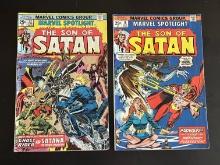 2 Issues Marvel Spotlight #18 & #22 The Son of Satan 1974-75 Bronze Age