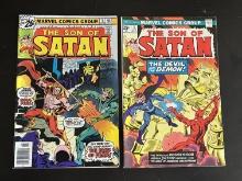 2 Issues The Son of Satan #3 & #4 1976 Bronze Age Comics