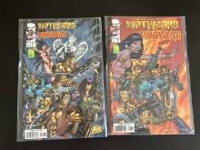 2 Issues Wetworks Vampirella Comic #1a & #1b Image Comics 1997 1st Issue 2 Variations