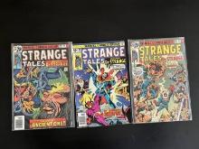 3 Issues Strange Tales #185 #186 & #188 Marvel Comics Bronze Age Comics
