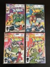 4 Issues Complete Mini-Series Fantastic Four Versus the X-Men #1-4 Marvel 1987 Copper Age