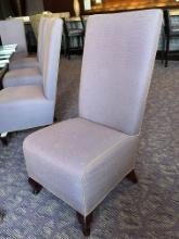 23"W x 23"D x 46"H Decor Fabric High Back Side Chair