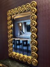 41"W x 57"H Decor Gold Framed Mirror