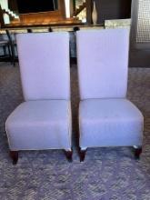 23"�W x 23"�D x 46"�H Decor Fabric High Back Side Chair