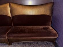 54"W x 30"D x 48"H Decor Fabric & Leather Bench Seat