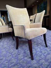 (2) Thayer Coggin 26"�W x 21"�D x 42"�H Decor Fabric Arm Chairs