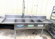 3 Comp 2 Db Commecial Sink