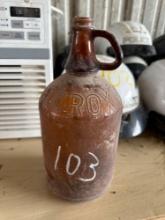 Vintage Clorox Glass Bottle