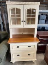 White Hutch with Drawers