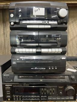 Sony Dvd Player, Pioneer Stereo, Memorex Stereo, BOSE Companion