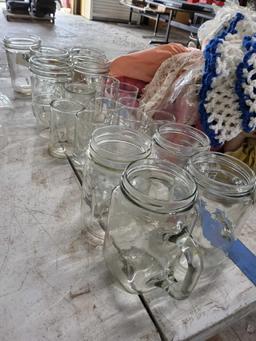 Glass Cups, Jars