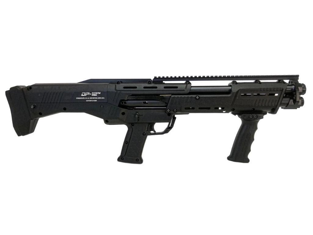 Standard Manufacturing DP-12 Pump Shotgun - Black | 12ga | 18 7/8" Double Barrel | 14rd |
