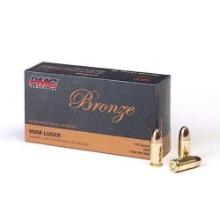 PMC Bronze 9mm Luger Handgun Ammo - 115 Grain | FMJ