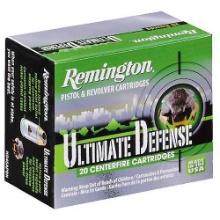 Remington Ammunition 28942 Ultimate Defense 45 ACP 230 gr 875 fps Brass Jacket Hollow Point BJHP 20