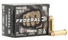 Federal PD38P1 Premium Personal Defense Punch 38 Special P 120 gr Jacketed Hollow Point JHP 20 Per