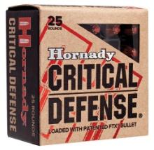Hornady 90080 Critical Defense Personal Defense 380 ACP 90 gr Hornady Flex Tip eXpanding FTX 25 Per