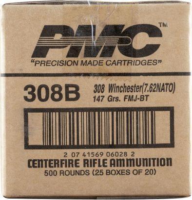 PMC Bronze .308 Winchester Rifle Ammo - 147 Grain | FMJ-BT