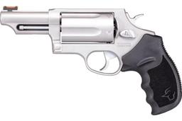 Taurus Judge Revolver - Stainless Steel | 45 Colt / 410 ga | 3" Barrel | 5rd | Rubber Grip | Fiber