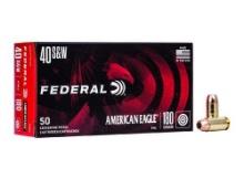 Federal AE40R1 American Eagle Handgun 40 SW 180 gr Full Metal Jacket FMJ 50 Per Box