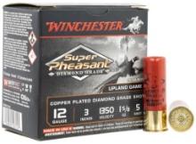 Winchester Ammo SPDG1235 Super Pheasant Diamond Grade 12 Gauge 3 1 58 oz 1350 fps 5 Shot 25 Bx