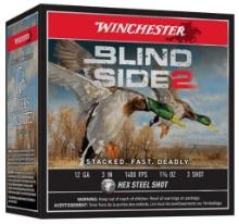 Winchester Ammo XBS1233 Blind Side 2 12 Gauge 3 1 38 oz 1400 fps 3 Shot 25 Bx