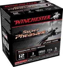 Winchester Ammo X123PH5 Super Pheasant Magnum High Brass 12 Gauge 3 1 58 oz 1350 fps 5 Shot 25 Bx