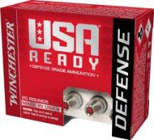 Winchester Ammo RED45HP USA Ready Defense 45 ACP 200 gr Hollow Point HP 20 Per Box